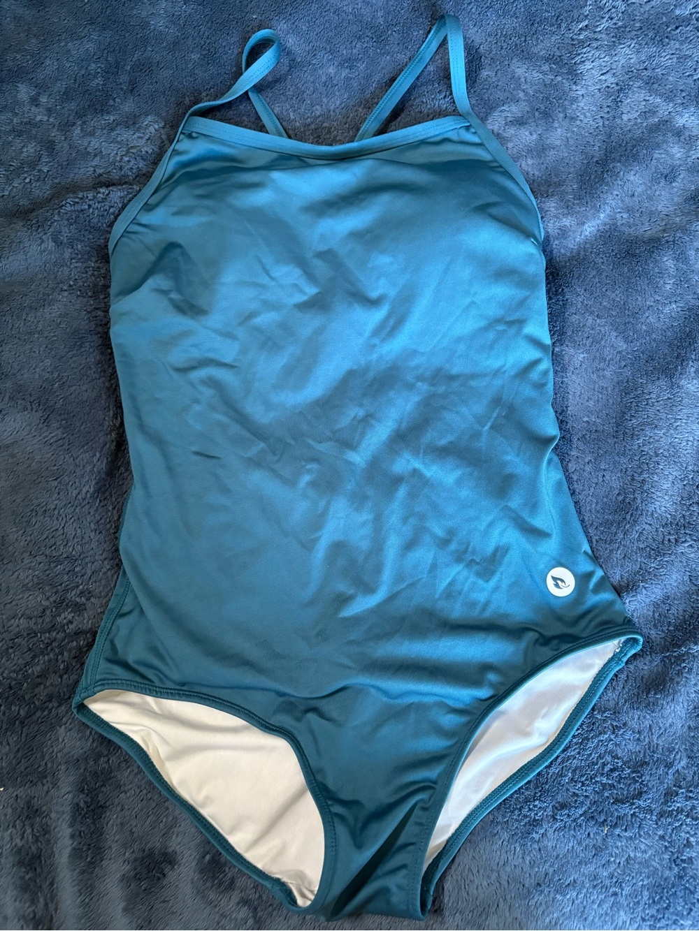 Womens Baleag Teal One-Piece Swimsuit - Classic Tank Style